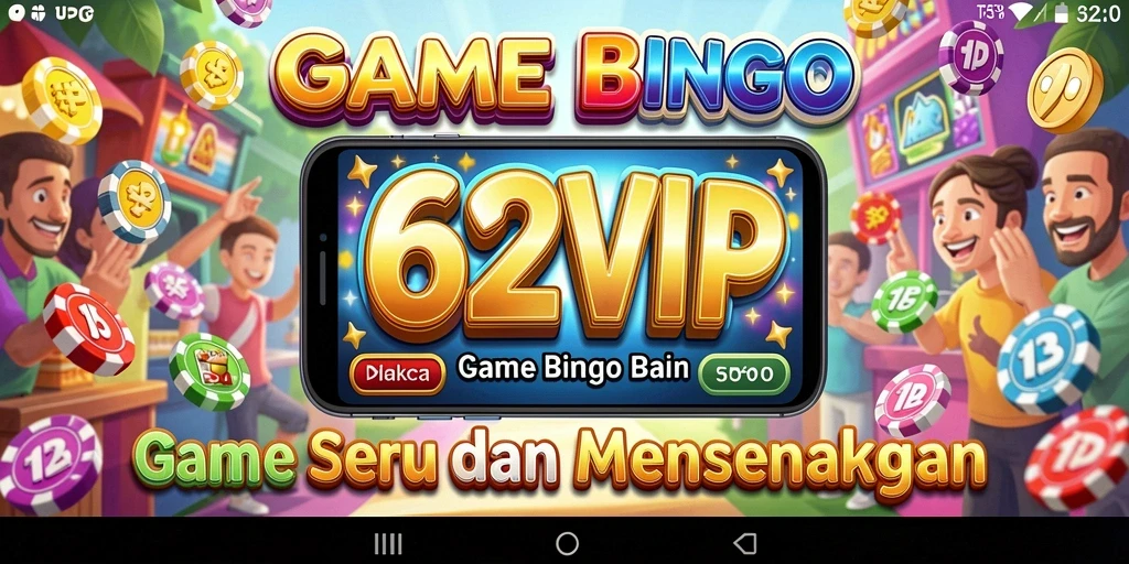 Tampilan gameplay Bingo yang seru dan interaktif di 62VIP.