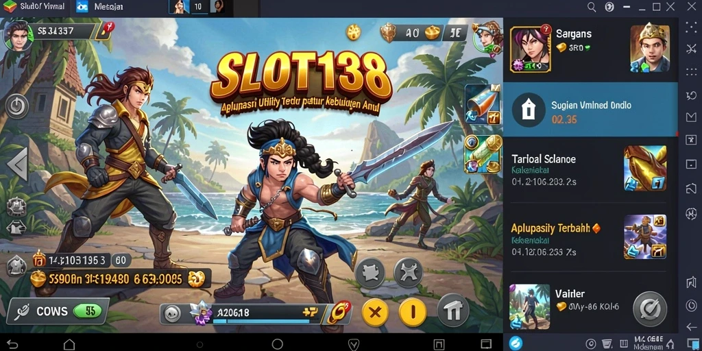 Screenshot utama SLOT138 menampilkan antarmuka yang sederhana dan user-friendly.